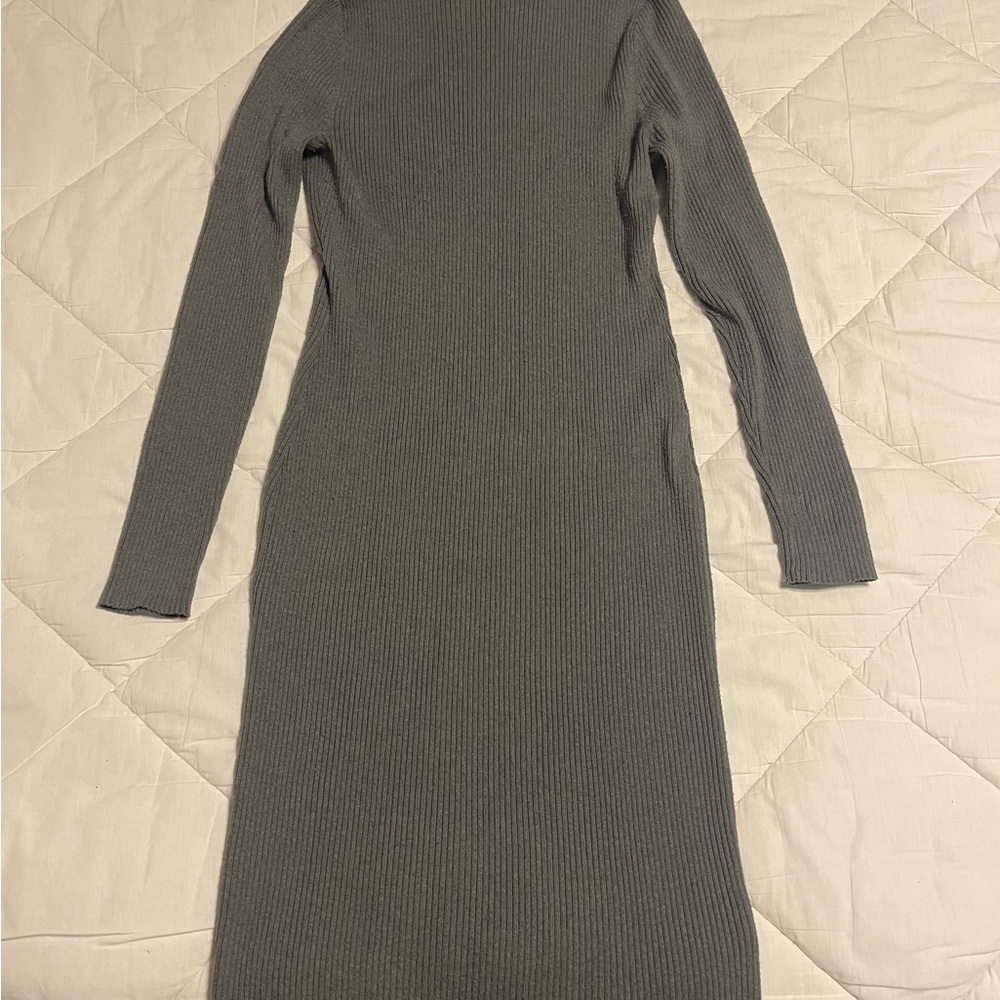 H&M Charcoal Long Sleeve Dress